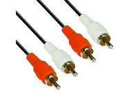 Кабели и Адаптери VCom Аудио Кабел RCA 2x M / RCA 2x M - CV022-3m