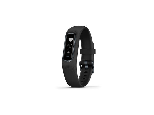 Смарт гривни Garmin vivosmart 4 Midnight с черна каишка, S/M