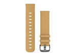 Каишки Garmin бързоосвобождаваща се велурена каишка - Tan Suede (20 mm)