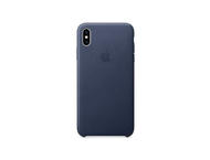 Калъфи Apple iPhone Xs Max Leather Case, в синьо