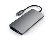 Кабели и Адаптери Satechi USB-C Aluminum Multiport 4K Adapter v2, тъмносив