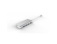 Кабели и Адаптери LMP USB-C Video HUB & USB 3.0, сребрист