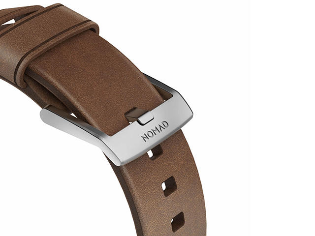 Каишки Nomad Strap Modern Leather (brown-silver)