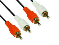 Кабели и Адаптери VCom Аудио Кабел RCA 2x M / RCA 2x M - CV022-1.8m