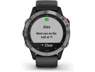 Смарт часовници Garmin Fenix 6 Solar Silver with Black Band