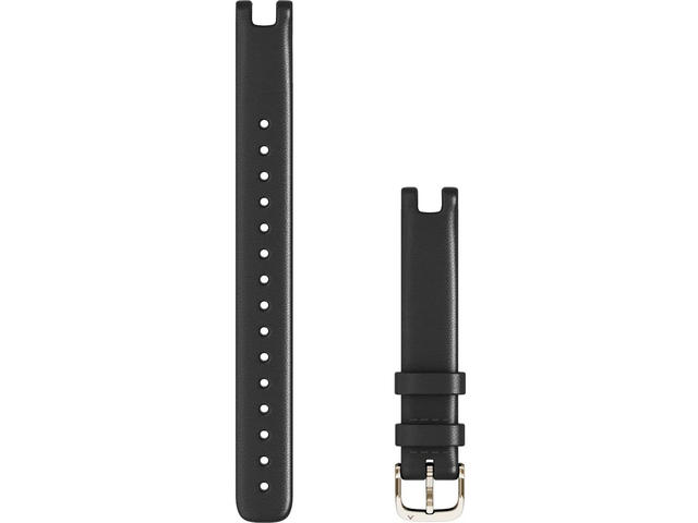 Каишки Каишка за Garmin Lily - Black Italian Leather с Cream Gold (Large)