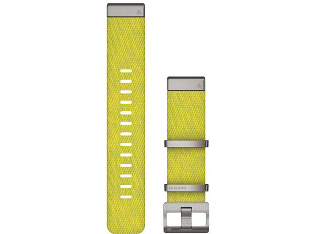 Каишки Garmin QuitFit 22 Jacquard Weave Nylon Strap, Yel/Green