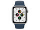 Смарт часовници Apple Watch SE (v2) GPS Cellular, 44mm Silver Aluminium Case with Abyss Blue Sport Band - Regular