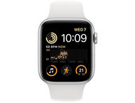 Смарт часовници Apple Watch SE GPS + Cellular 44mm Silver Aluminium Case with White Sport Band - Regular