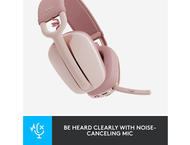 Слушалки Logitech Zone Vibe 100, rose