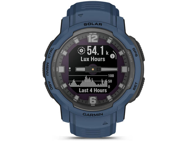 Смарт часовници Garmin Instinct Crossover Solar Tidal Blue