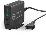 Зарядни устройства Hama зарядна станция 60W, в черно
