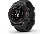 Смарт часовници Garmin fenix 7 Pro Sapphire Solar Edition - Carbon Grey DLC Titanium с Black каишка