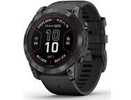 Смарт часовници Garmin fenix 7X Pro Sapphire Solar Edition - Carbon Grey DLC Titanium с Black каишка