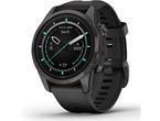 Смарт часовници Garmin Epix Pro (Gen 2) Sapphire Edition 42 мм Carbon Grey DLC Titanium с Black каишка