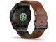 Смарт часовници Garmin Epix Pro (Gen 2) Sapphire Edition 51 мм Carbon Grey DLC Titanium с Chestnut кожена каишка