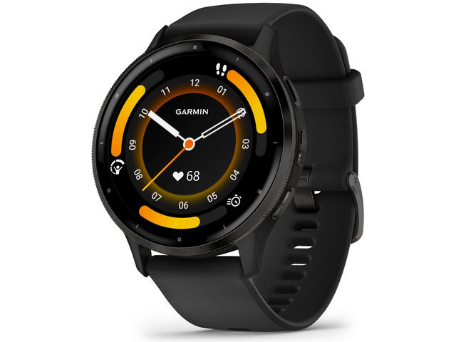 Смарт часовници Garmin Venu 3 Slate безел с Black корпус и силиконова каишка 