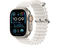 Смарт часовници Apple Watch Ultra2 Cellular, 49mm Titanium Case w White Ocean Band