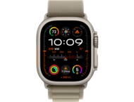 Смарт часовници Apple Watch Ultra2 Cellular, 49mm Titanium Case w Olive Alpine Loop - Medium