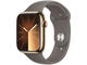 Смарт часовници Apple Watch S9 Cellular 45mm Gold Stainless Steel Case w Clay Sport Band - S/M
