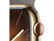 Смарт часовници Apple Watch S9 Cellular 45mm Gold Stainless Steel Case w Clay Sport Band - M/L