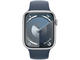 Silver Alu Case w Storm Blue Sport Band - S/M