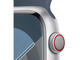 Смарт часовници Apple Watch S9 Cellular 45mm Silver Alu Case w Storm Blue Sport Band - S/M