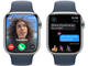 Смарт часовници Apple Watch S9 Cellular 45mm Silver Stainless Steel Case w Storm Blue Sport Band - S/M