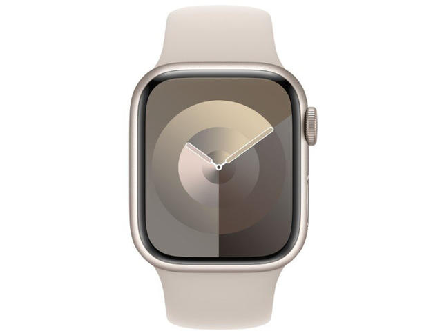 Смарт часовници Apple Watch S9 Cellular 41mm Starlight Alu Case w Starlight Sport Band - M/L