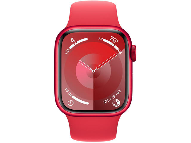 Смарт часовници Apple Watch S9 Cellular 41mm RED Alu Case w RED Sport Band - S/M