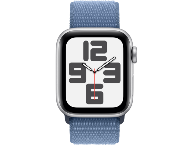 Смарт часовници Apple Watch SE2 v2 Cellular 40mm Silver Alu Case w Winter Blue Sport Loop