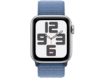 Смарт часовници Apple Watch SE2 v2 GPS 44mm Silver Alu Case w Winter Blue Sport Loop