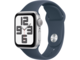 Смарт часовници Apple Watch SE2 v2 GPS 44mm Silver Alu Case w Storm Blue Sport Band - S/M