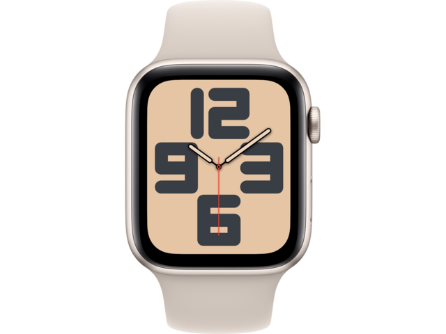 Смарт часовници Apple Watch SE2 v2 GPS 44mm Starlight Alu Case w Starlight Sport Band - M/L