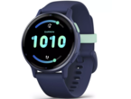 Смарт часовници Garmin Vivoactive 5 Metallic Navy безел с Navy корпус и силиконова каишка