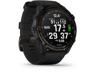 Смарт часовници Garmin Descent Mk3i - 51мм Carbon grey DLC титан с черна силиконова каишка