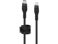 Кабели и Адаптери Belkin BoostCharge Pro Flex USB-C кабел с Lightning конектор, 3 метра, черен