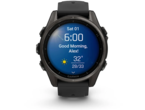 Смарт часовници Garmin fēnix® 8 - 43 мм, Sapphire - Carbon Gray DLC Titanium с Black/Pebble Gray силиконова каишка