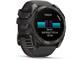Смарт часовници Garmin fēnix® 8 – 51 mm,  AMOLED, Sapphire - Carbon Gray DLC Titanium с Black/Pebble Gray силиконова каишка