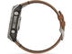 Смарт часовници Garmin fēnix® 8 – 51 mm,  AMOLED, Sapphire - Carbon grey DLC с Chestnut кожена каишка