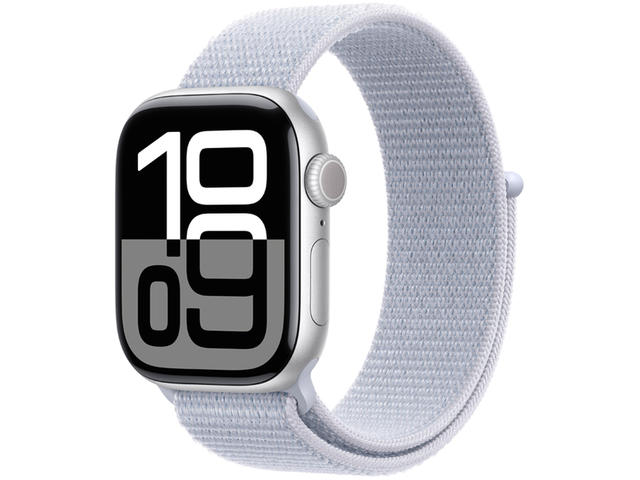 Смарт часовници Apple Watch S10 GPS 42mm Silver Alu Case with Blue Cloud Sport Loop