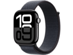 Смарт часовници Apple Watch S10 GPS 46mm Jet Black Alu Case with Ink Sport Loop