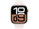 Смарт часовници Apple Watch Series 10 GPS 46mm Rose Gold Aluminium Case with Light Blush Sport Band - S/M