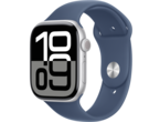 Смарт часовници Apple Watch S10 GPS 46mm Silver Alu Case with Denim Sport Band - S/M