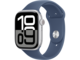 Смарт часовници Apple Watch S10 GPS 46mm Silver Alu Case with Denim Sport Band - S/M