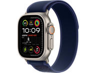 Смарт часовници Apple Watch Ultra2 (2024) GPS + Cellular 49mm Natural Titanium Case with Blue Trail Loop - S/M