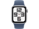 Смарт часовници Apple Watch SE2 (2024) GPS 40mm Silver Alu Case with Denim Sport Band - S/M