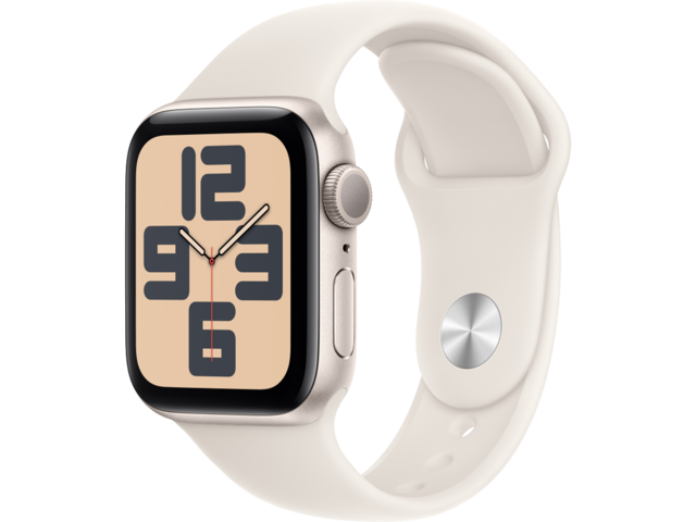 Смарт часовници Apple Watch SE2 (2024) GPS 40mm Starlight Alu Case with Starlight Sport Band - M/L