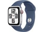 Смарт часовници Apple Watch SE2 GPS + Cellular 40mm Silver Alu Case with Denim Sport Band - M/L
