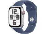 Смарт часовници Apple Watch SE2 (2024) GPS + Cellular 44mm Silver Alu Case with Denim Sport Band - M/L